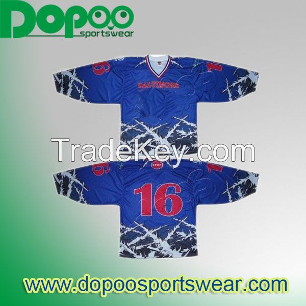 Custom low price hockey shirts, dopoo-DPIJ00 sublimated hockey uniform,ice hockey jersey