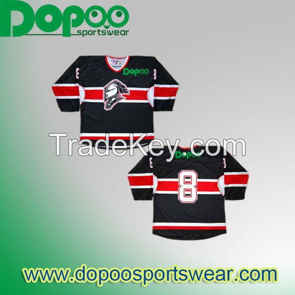 Custom low price hockey shirts, dopoo-DPIJ00 sublimated hockey uniform,ice hockey jersey