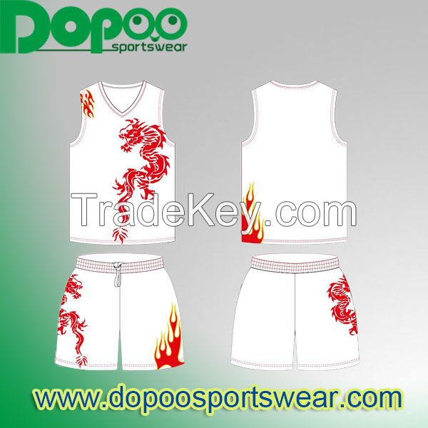 Flame retardant unique basketball uniforms with logo