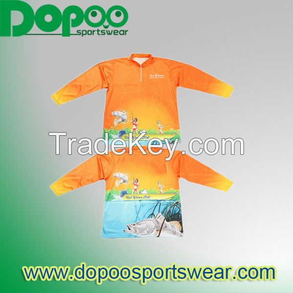 Custom logo fishing clothes with professional design service
