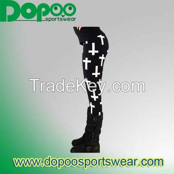 Brazilian Fashion Sublimation Custom Printed Wholesale Short Mesh Yoga Pants