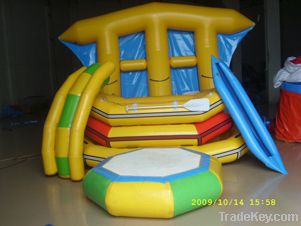 Inflatable water amusement park