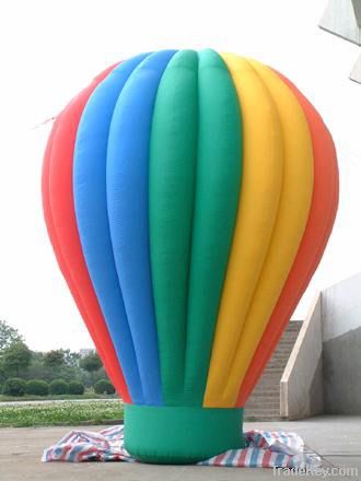 Inflatable ground balloon for advertising