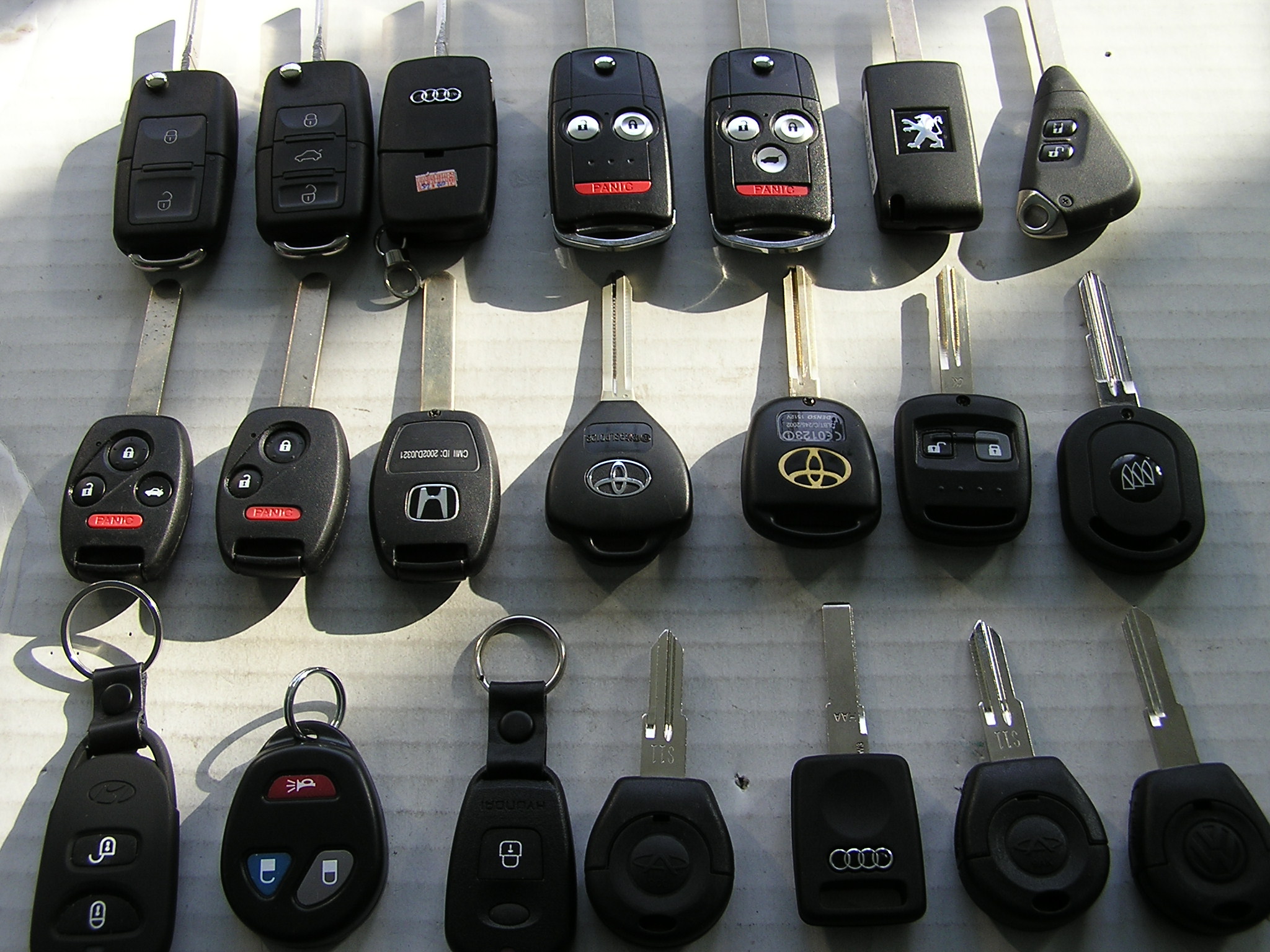 full range of transponder key