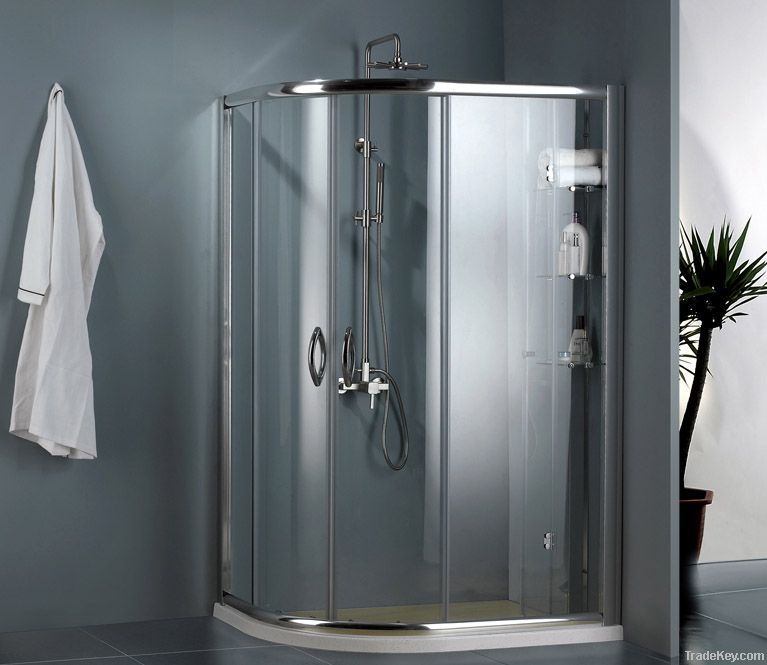 Sliding shower enclosure shower cabin