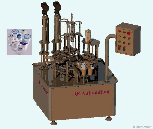 Double Head Volumetric Cup Filling &amp; Sealing Machine