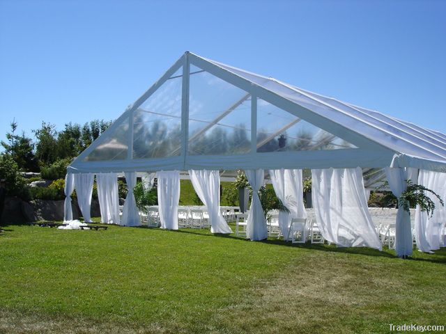 Movable transparent tent for outdoor party