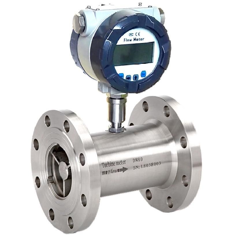 Liquid turbine flow meter