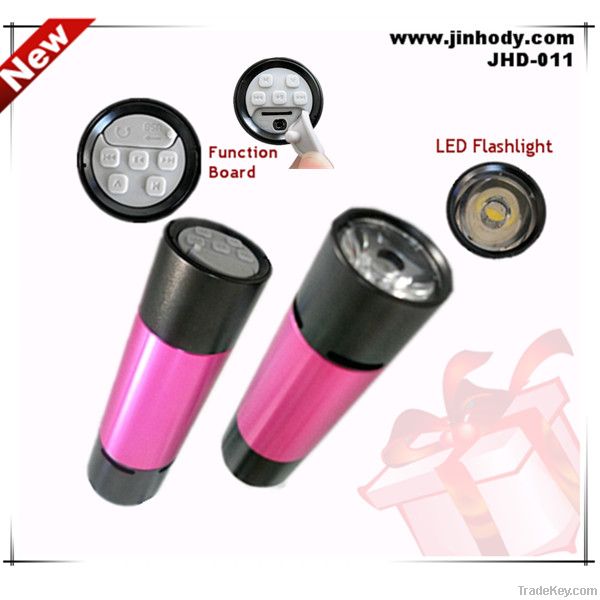 Hot Selling! Portable Bicycle Mini Speaker w/ Flashlight