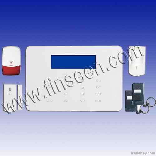 LCD display GSM PSTN wireless alarm system with touch keypad FS-AM362