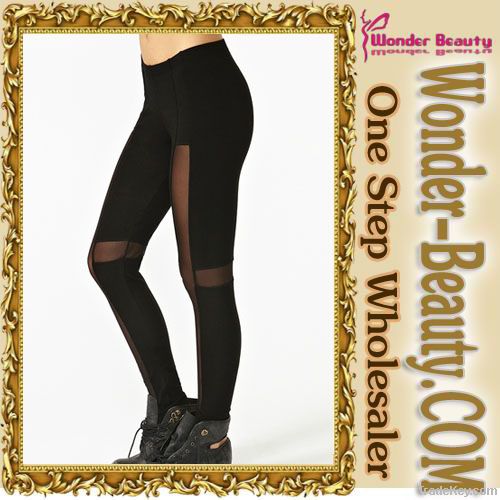 top brand black faux leather legging