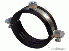 Pipe clamp with nut connection