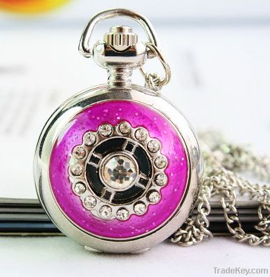White gold nice enameled pocket watches watches999.com