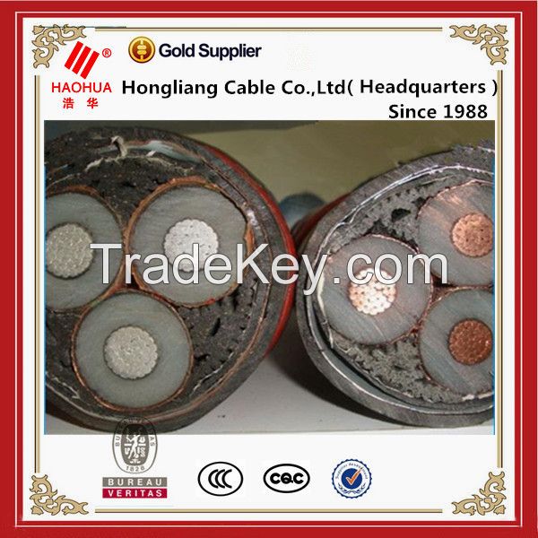 300mm2 XLPE insulation copper conductor Armoured cable