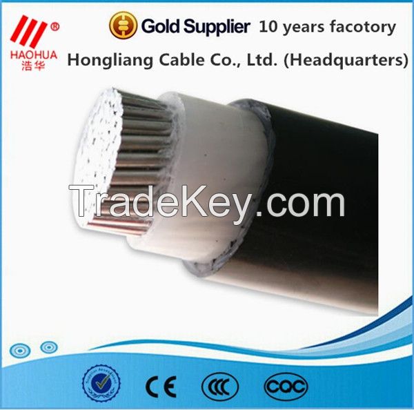 Low voltage 0.6/1kv copper conductor PVC/XLPE insulation electrical cable