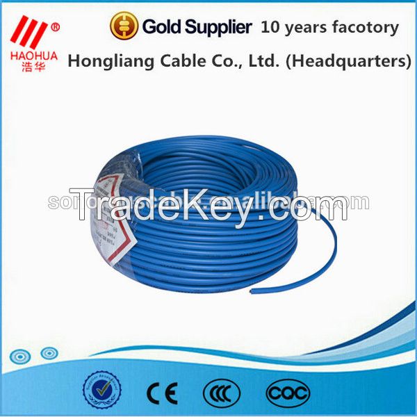 450/750V PVC insulated copper conductor electrical wire