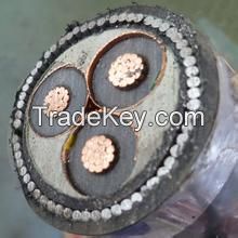 300mm2 XLPE insulation copper conductor Armoured cable