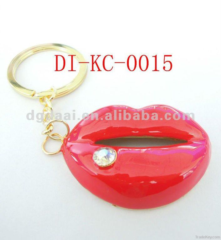 Lipstick shape fashion lipstick keychain