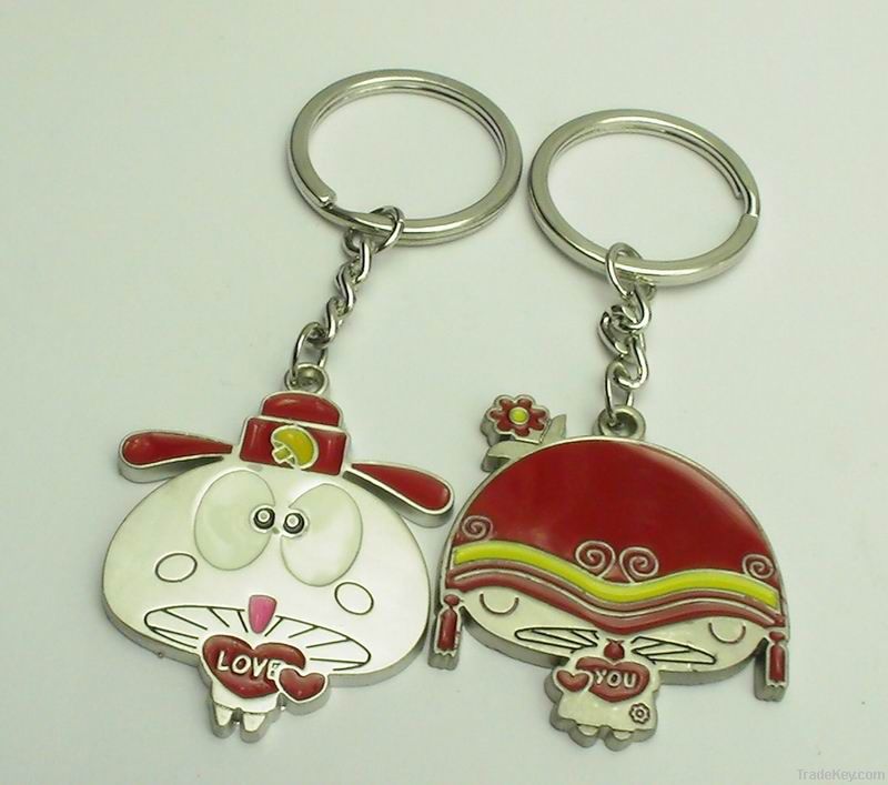 The bridegroom and bride lover keychain