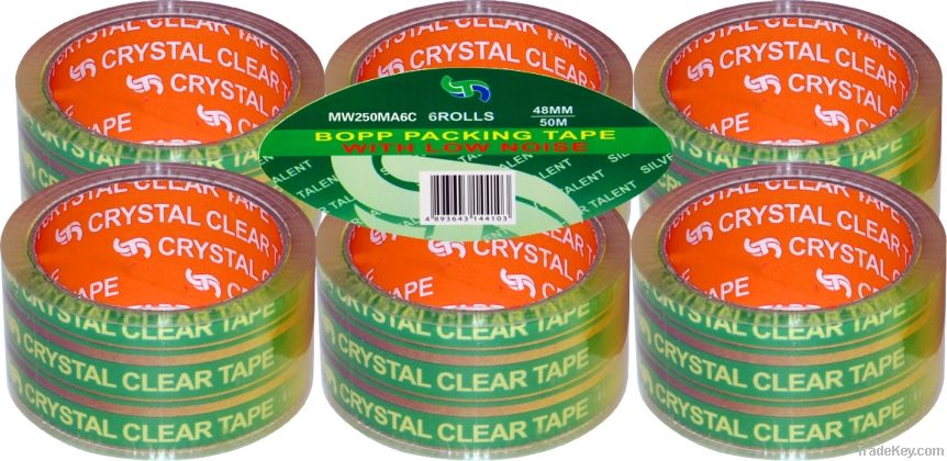 crystal clear packing tape