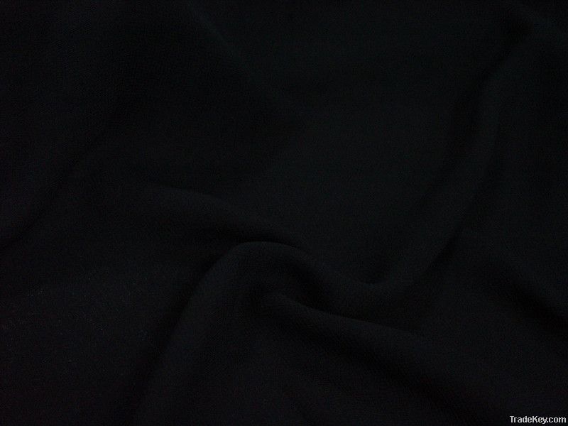Formal Black Wool Peach Abaya Fabric