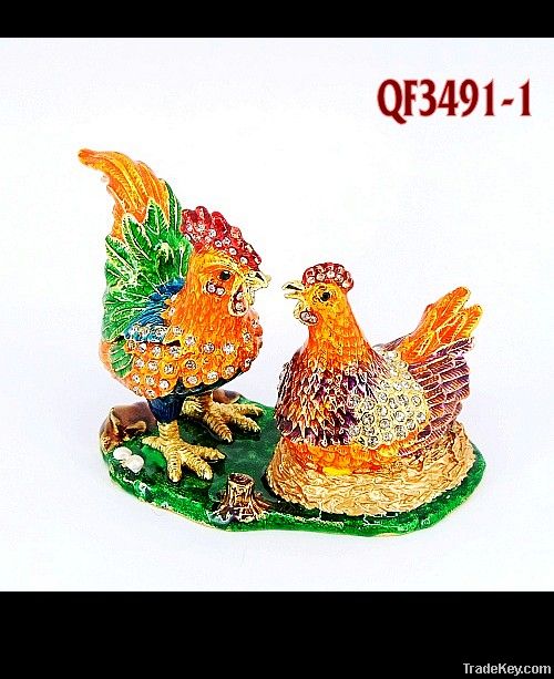 chicken shaped art handwork gift items (QF3491)