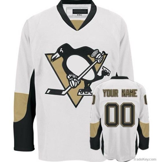 Penguins Away Any Name Any # Custom Personalized Hockey Jersey