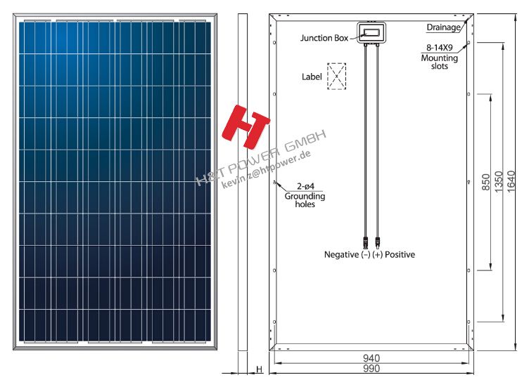 Poly235w-255w Solar Panel With TUV, IEC,CSA,CEC,MCS,CE,ISO Certifications 