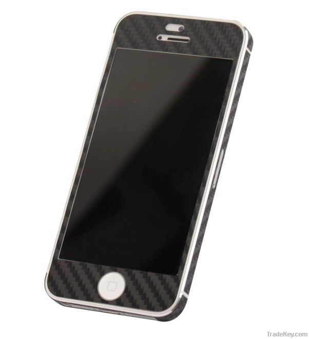 Carbon Fiber Screen guard film Full Body for  iPhone 5