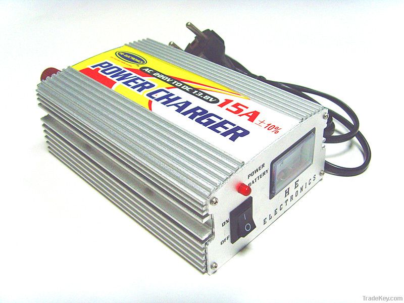 Professional high quality 15A 12V battery charger in stock