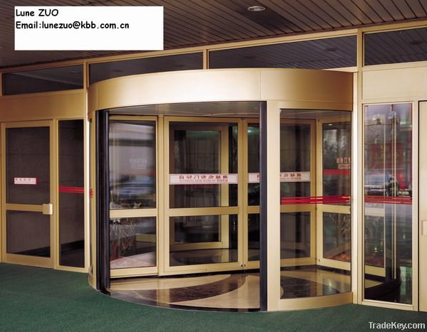 2 wings automatic revolving door