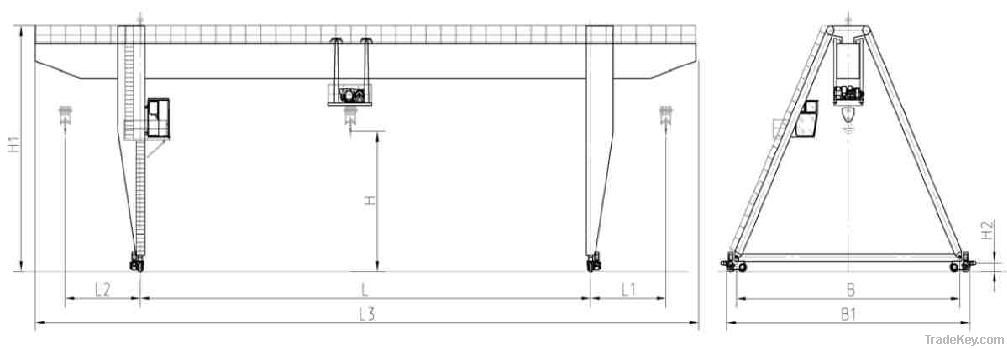 Optim-Crane Container gantry crane