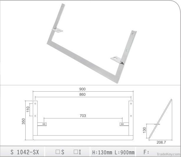 nice model stainless steel sofa base S1042-SX