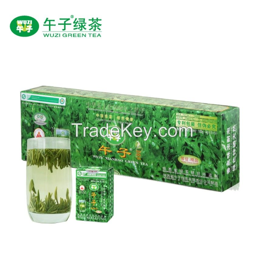 Chinese organic green tea Wuzi XianHao Greean tea 100g/box highest grade