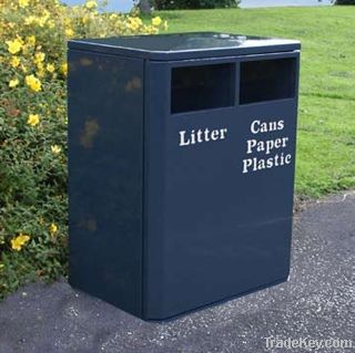 Outdoor street trash can