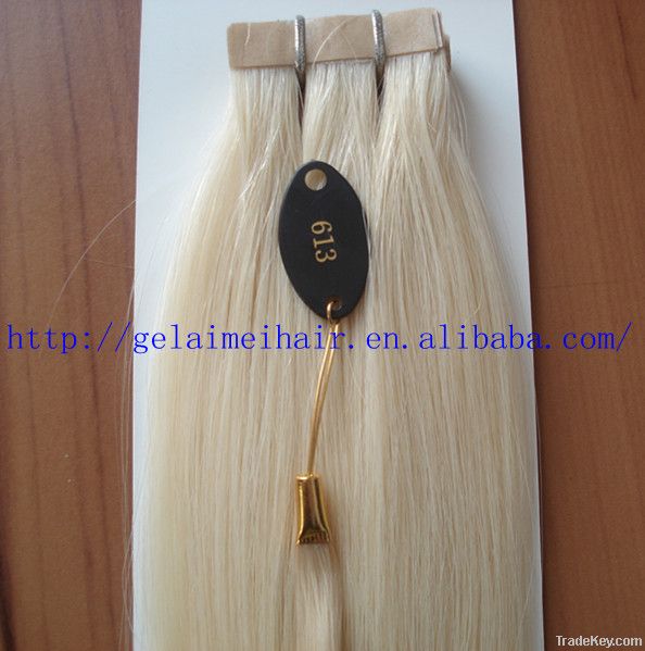 18'', 613#, 100% human remy tape hair extension with new package