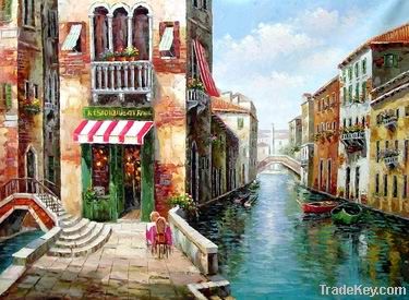 supply oil painting craft Venice landscape