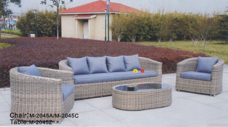 2012 Hot sale rattan/wicker garden sofa set