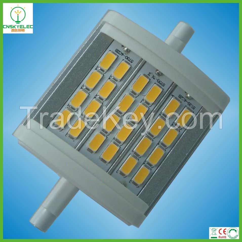 SMD 5630 24PCS LED R7s 8W LED PC and Aluminum R7s Retrofit Floodlight Lamp R7s LED 78mm 10W