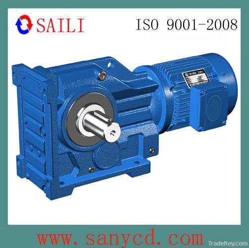 K Series Helical Bevel Gearbox with hollow output shaft