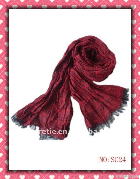 cotton scarf with tassel