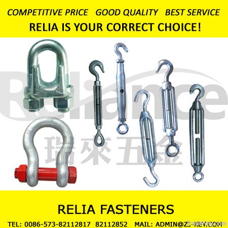 Wire Rope Clip, Shackle, Turnbuckle, Hardware, Fastener