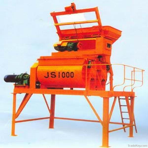 JS1000 Twin-shaft concrete mixer
