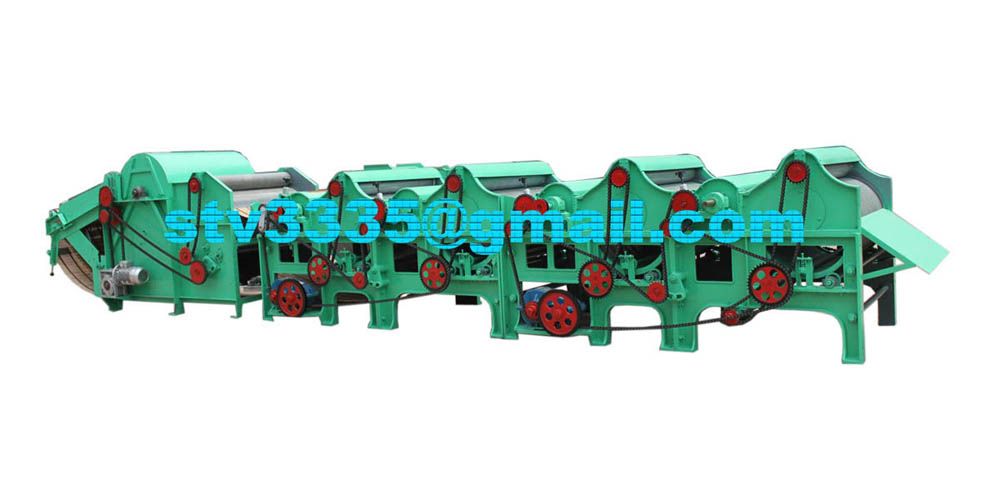 Fabric waste recycling machine