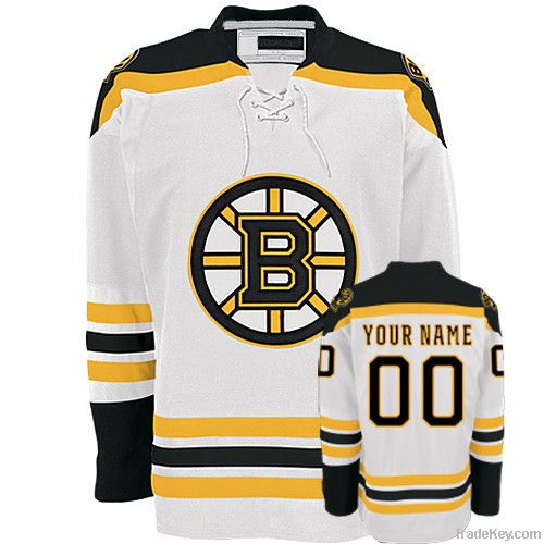 Bruins Away Any Name Any # Custom Hockey Jersey Uniforms