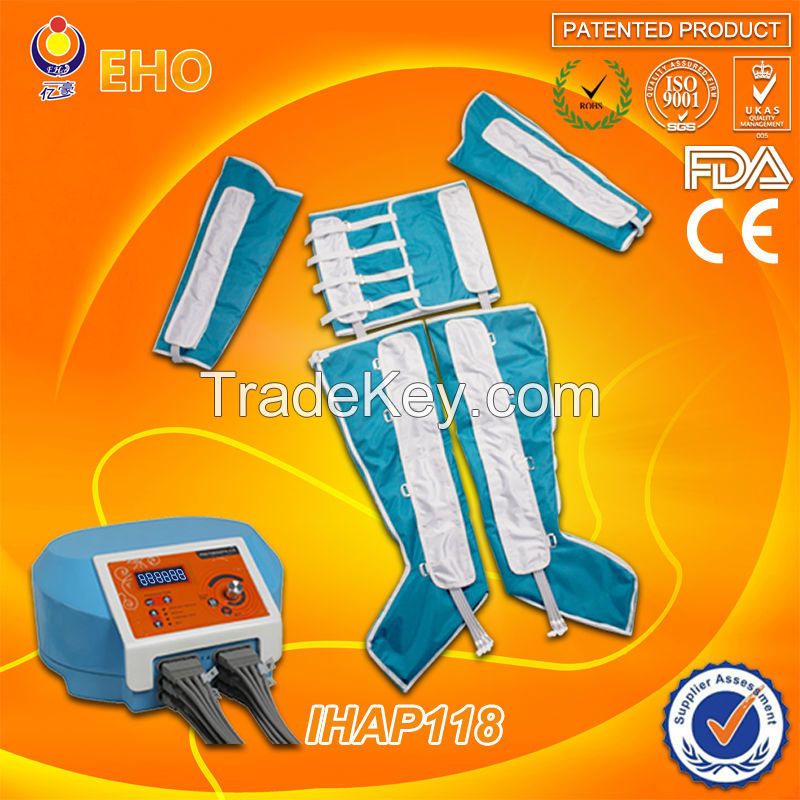 Original manufacturer of IHAP118 pressotherapy lymphatic drainage body slimming massage machine for home/beauty salon use