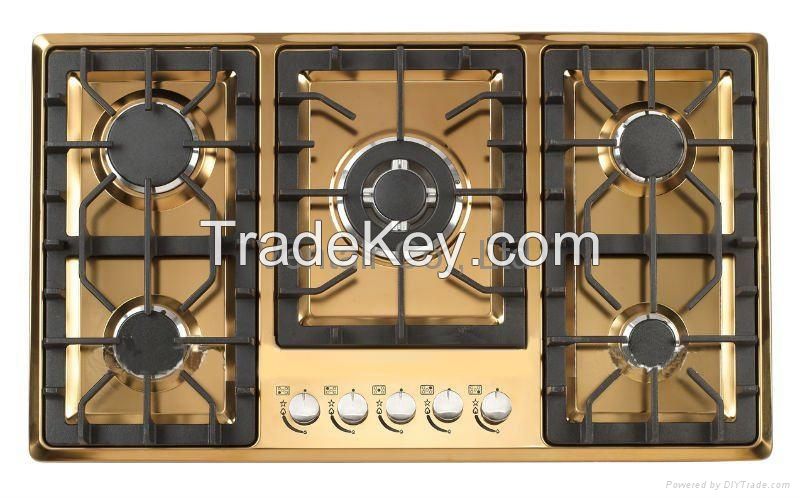 color SS gas built-in hob