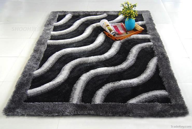 New design shaggy polyester shaggy carpet and rug