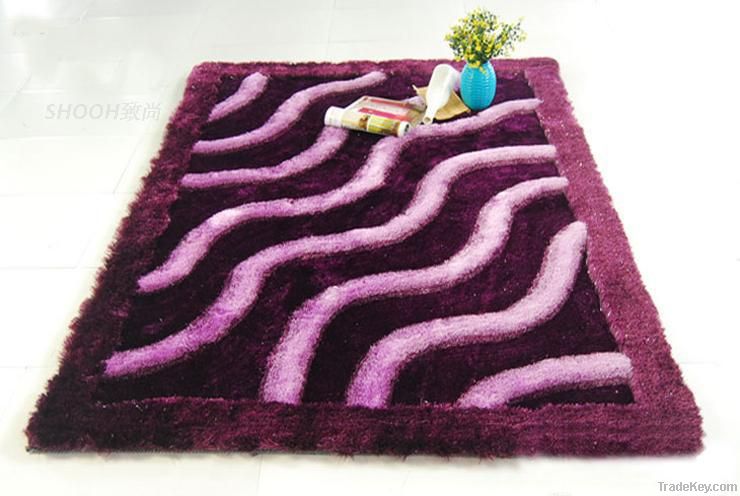 New design shaggy polyester shaggy carpet and rug