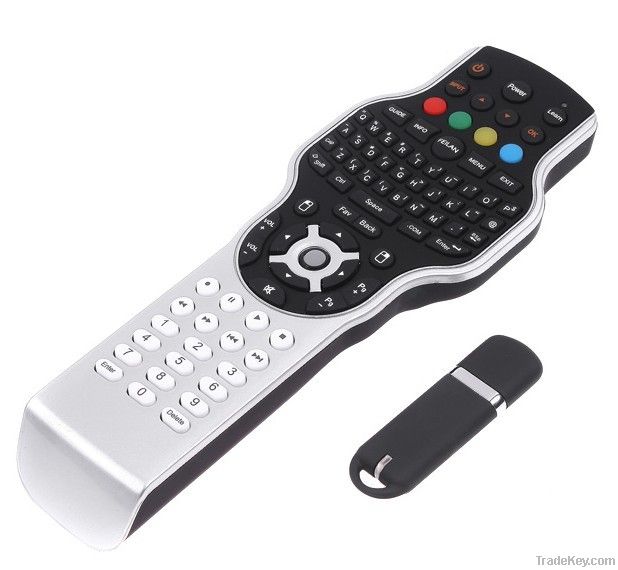 Smart TV remote control with 2.4G RF keyboard mouse + IR learning